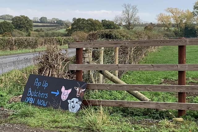 Radmore Farm offer both home delivery and a pop up butchers shop
