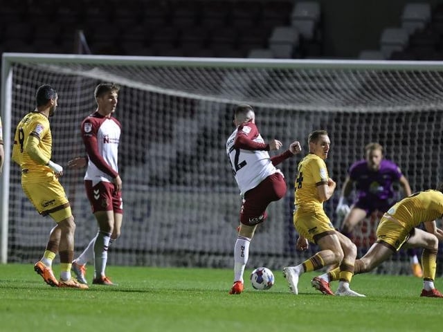 12% - Cobblers have converted 39 of their 329 shots into goals, the second best conversion rate in the division.