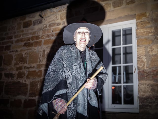 Delapre Abbey hosted a spooky trail for families on Friday October 31.