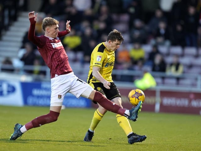 The first half was a non-event but he became a central figure in the second as Town caused constant problems on the break. Twice denied by the impressive Crocombe and whizzed another effort just wide... 7