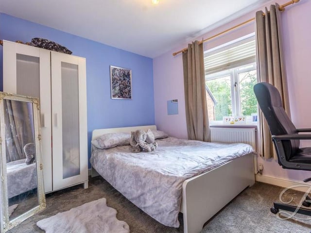 The third bedroom has space for a desk and workspace, if required.