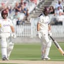Ricardo Vasconcelos acknowledges the applause from the Lord's crowd after reaching his half century (Picture: Peter Short)