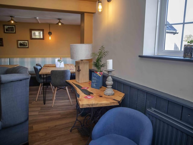 The cosy village pub has recently reopened after a stylish new refurbishment