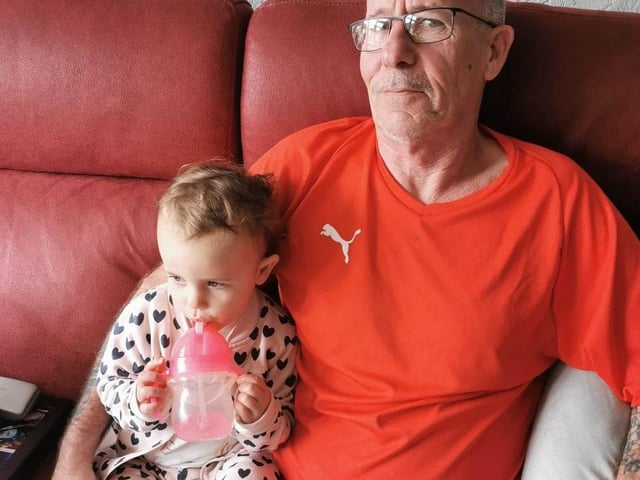 Dave Wellman pictured with his granddaughter, Cassidy.