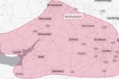 A red weather warning for extreme heat has been issued for Northampton, Daventry and the south of the country.