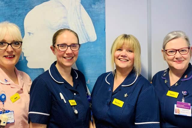 L-R Jane Reader, Rachael Moss, Rachel Surl and Emma Perkin, Matron Bereavement Services
