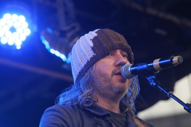 Badly Drawn Boy at Northampton Music Festival in Market Square. 