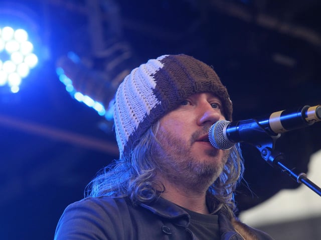 Badly Drawn Boy at Northampton Music Festival in Market Square. 