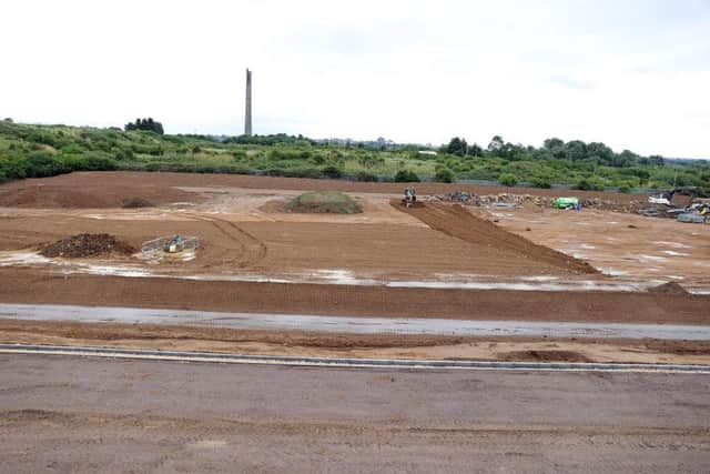 The land behind the East Stand where the old athletics track used to be