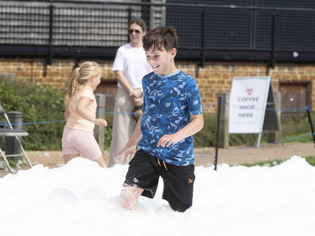 A family-friendly fun run, with water slides and obstacles, took place at Upton Country Park on Saturday (August 12) to raise funds for a Northampton charity.