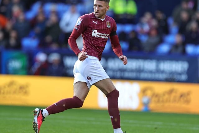 He's been largely excellent this season but here he was substituted for the first time and that reflected one of his more difficult afternoons in a Cobblers shirt. Struggled to contain Bolton and made no headway down the left... 5