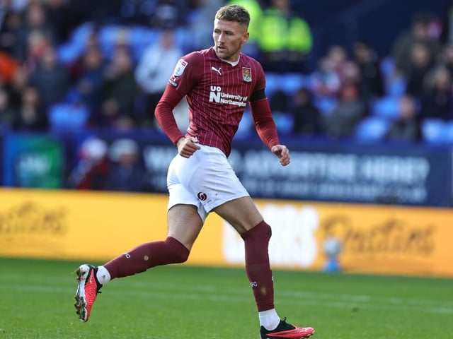 He's been largely excellent this season but here he was substituted for the first time and that reflected one of his more difficult afternoons in a Cobblers shirt. Struggled to contain Bolton and made no headway down the left... 5