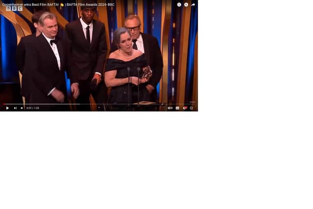 Nobody questioned why Milton Keynes prankster Raphyun Lizwa was standing on stage with the cast of Oppenheimer at the BAFTA awards