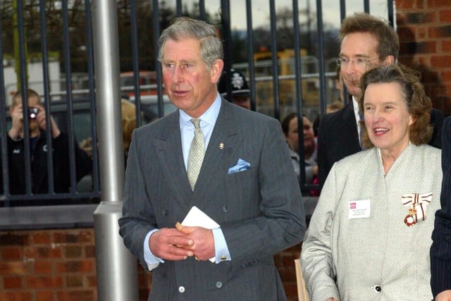 Prince Charles spent time at Upton eco housing, enjoying a walk around and meet and greet with the locals