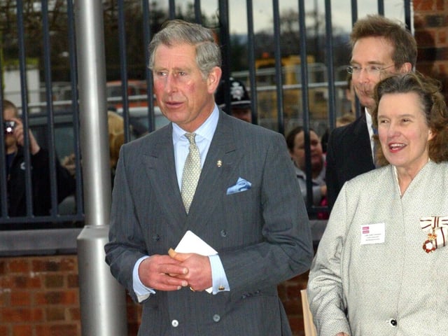 Prince Charles spent time at Upton eco housing, enjoying a walk around and meet and greet with the locals