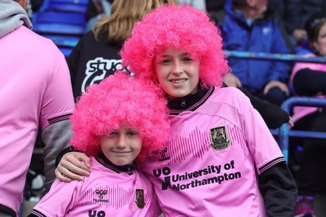 Northampton Town supporters are in party mood ahead of the final game of the season.
