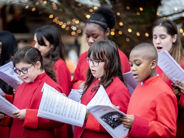 The last of 2024's festivities on the newly refurbished Market Square took place on Saturday December 21, in the form of Christmas carols.