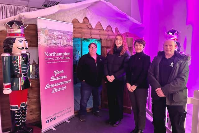 Richard Langley, Olivia Brookes, Kerry Reynolds of Northampton BID and Paul Shaw