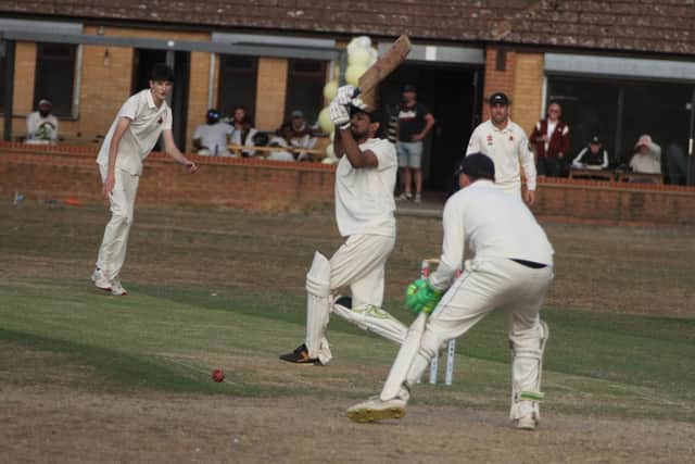 Action from the NCL clash between Rothwell IIs and Woodford Halse (Picture: Finbarr Carroll)