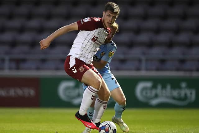 Teenage striker Jack Connor in action against Cambridge United (Picture: Pete Norton)