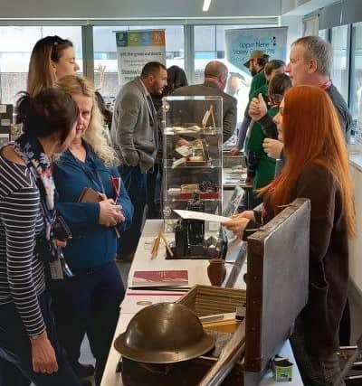 Members of the Northants community learning to preserve their heritage with the University of Northampton.