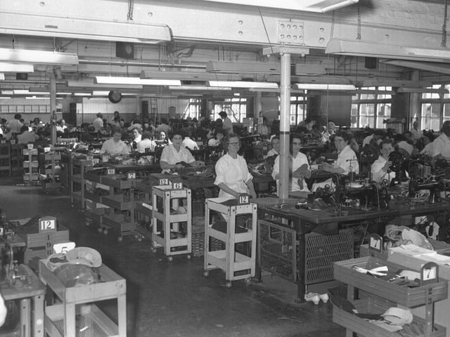 June 5, 1962, closing room at Lotus Shoes, Northampton