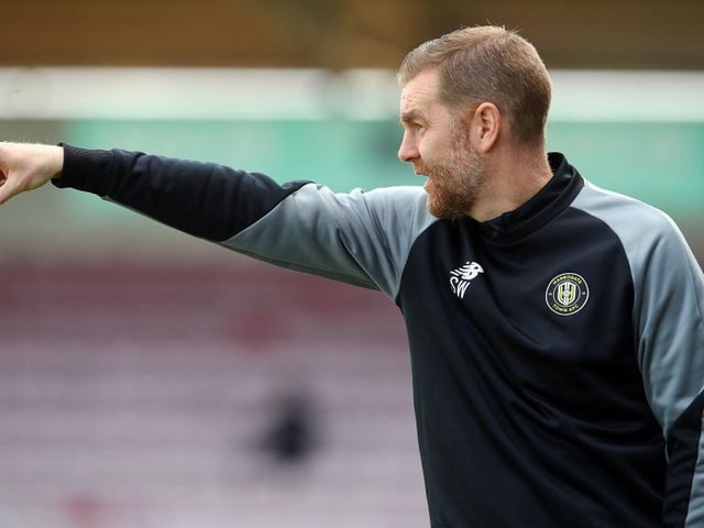 Harrogate manager Simon Weaver: "The third goal came at a bad time because they might have got a little bit nervous at 2-1 in the second-half, but credit to Northampton, they have been successful because they hurt you in different ways. They aren't always dominant in games but they carry a threat on the break and they have big, strong lads with good quality all over the pitch, even with all of their injury problems."