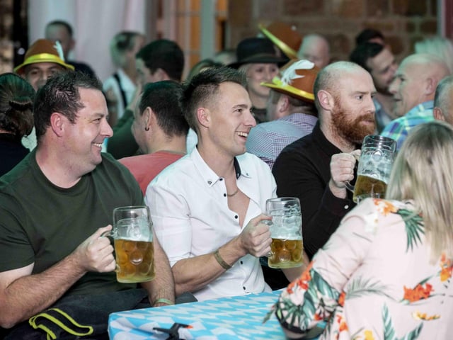 Oktoberfest celebrations at Delapre Abbey on Friday October 14, 2022.
