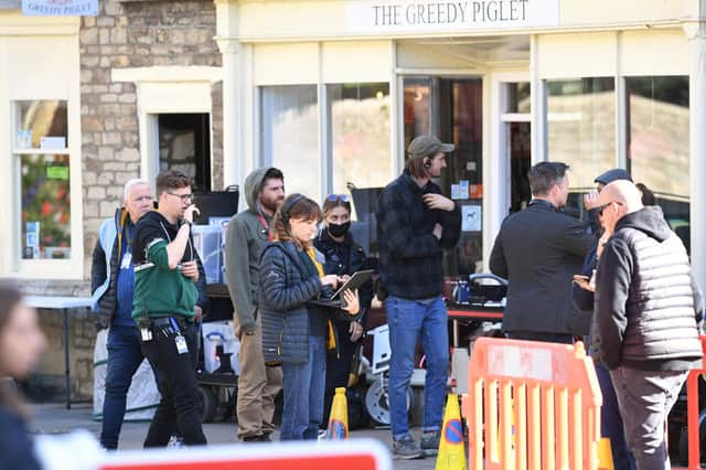 Film crews have been in Oundle today