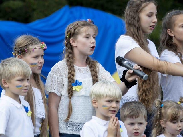 Delapré Abbey hosted the event on August 24, which saw people come together to celebrate the Ukrainian culture and pray for the country.