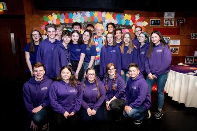NextGen arts leaders from Royal & Derngate meet Sir Ian McKellen.