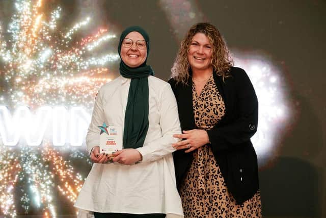 Greta McDonald from Sweet Lounge and sponsor Ruth Fontenla, from Tyl by NatWest. Photo: Pete Martin Photography.