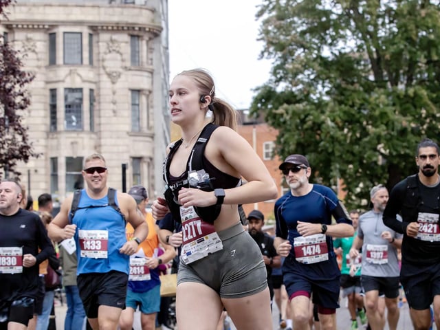 Hundreds of runners took part in the half marathon around the town on Sunday September 14.