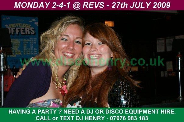 A BOGOF night out at Rev's and NB's in Bridge Street back in July 2009