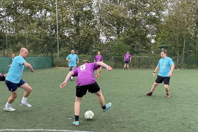 Charity football.