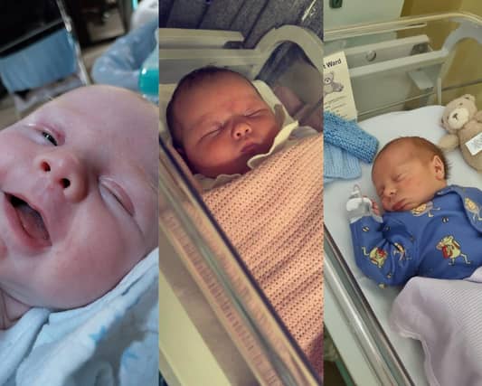 Some of the very cute babies born in Northampton in May 2023.