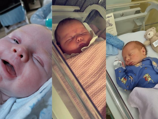 Some of the very cute babies born in Northampton in May 2023.