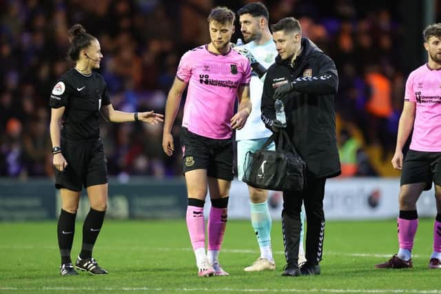 Sam Sherring and Aaron McGowan both hobbled off in the second-half.