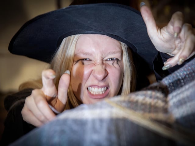 Delapre Abbey hosted a spooky trail for families on Friday October 31.