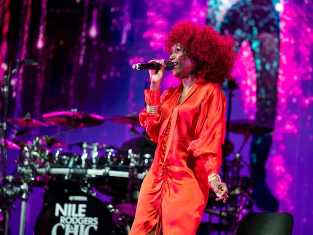 Nile Rodgers and CHIC headlining the opening day of Cropredy Convention 2023. Photo by David Jackson.