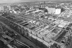 Greyfriars bus station being built 1974