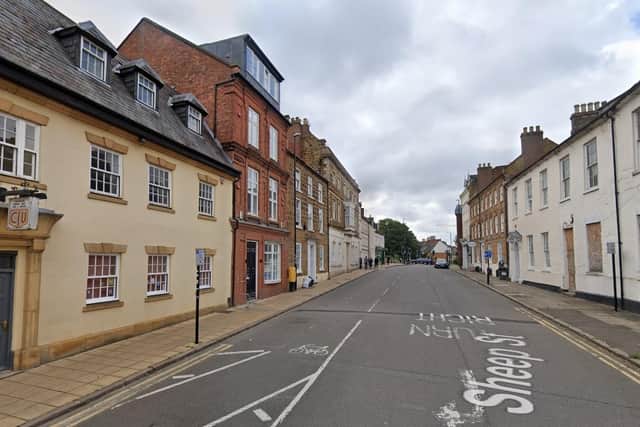 Firefighters were called to reports of an 'explosion' in Sheep Street.