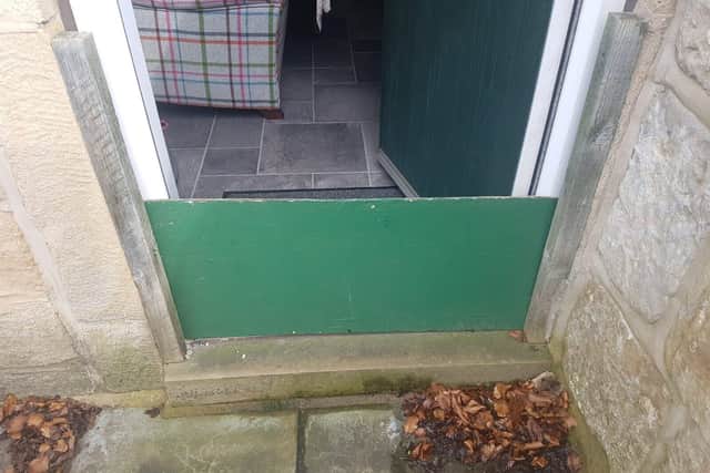 Homemade flood barrier