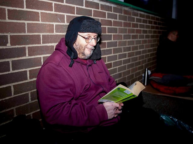 Around 40 people braved the streets on February 3 in aid of the homelessness charity.