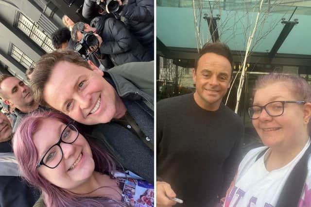 Heidi-Jade first met Ant and Dec at a red carpet event for Britain’s Got Talent in 2019, after waiting eight hours in torrential rain.