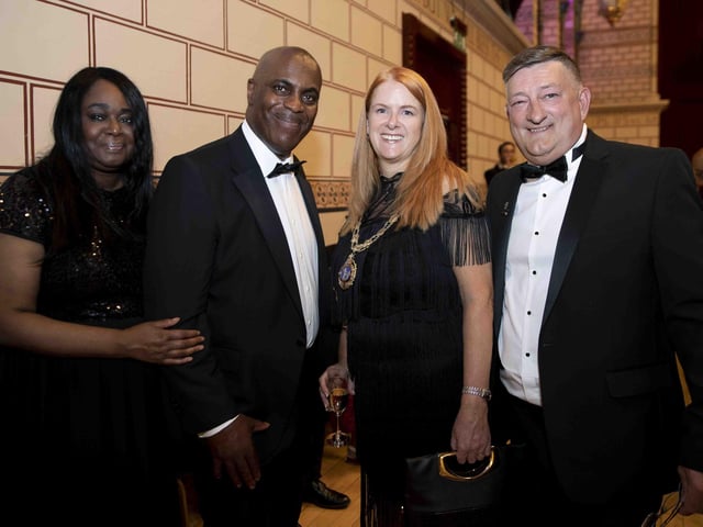 A private celebration took place at the Northampton Guildhall on Wednesday, May 18 2022 to celebrate Northampton's new Mayor, councillor Dennis Meredith.