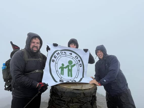 SENDS 4 Dad at the Snowdon summit