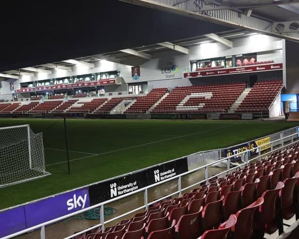 The East Stand was completed last February
