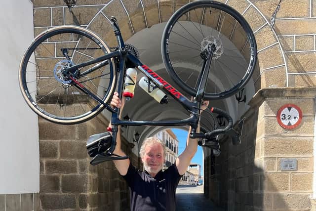 Dr David Smart cycled 1,460 miles to raise money to support men's mental health.