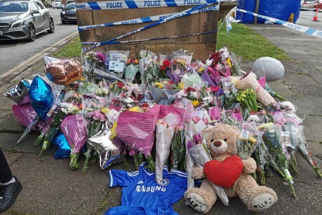 More floral tributes have been left at the scene of the incident.